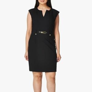 NWT Calvin Klein Black Cap-Sleeve Sheath Dress - Women, Size 22W, Office Wear